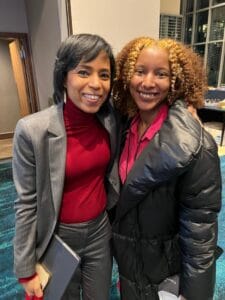 Taylor Newkirk, IBWPPI Policy Fellow and Angela Alsobrooks, Prince George’s County Executive | Image | IBWPPI