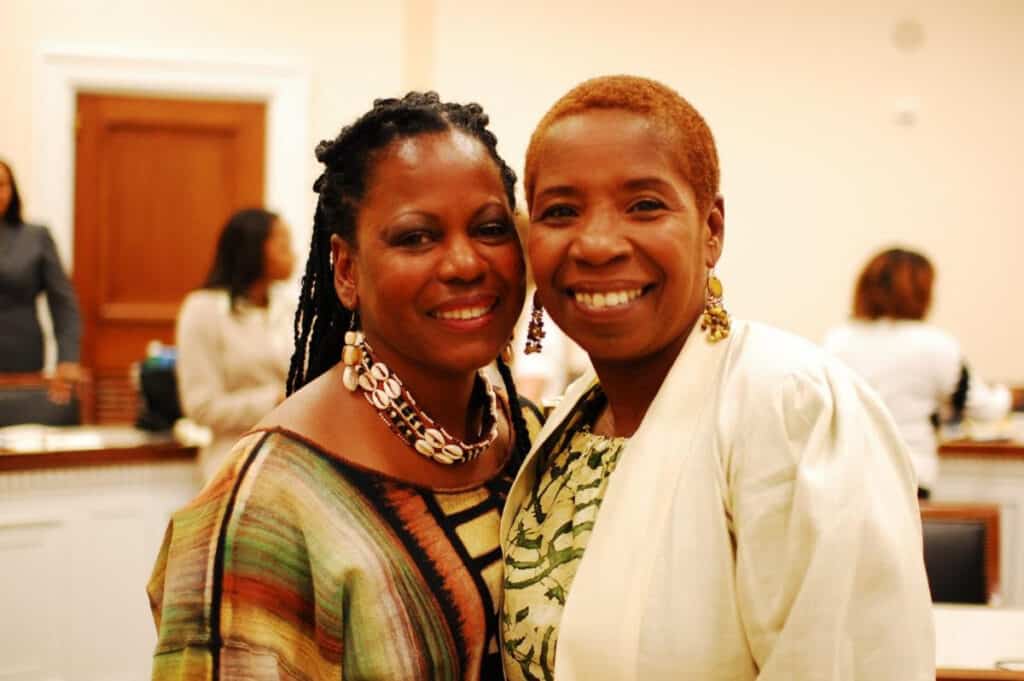 President Barbara Perkins and Iyanla Vanzant