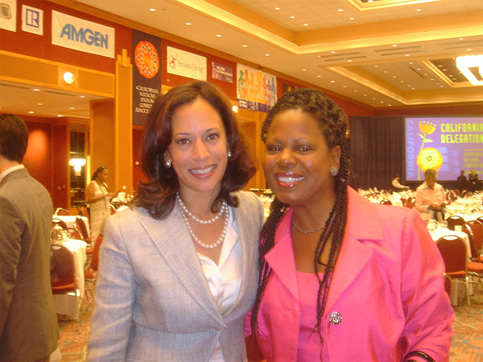 Barbara and Kamala Harris | DNC 2011 | IBWPPI